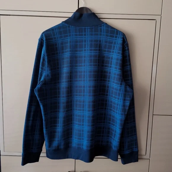 NAUTICA Plaid Quarter-Zip Sweatshirt - (L) - Picture 10 of 10